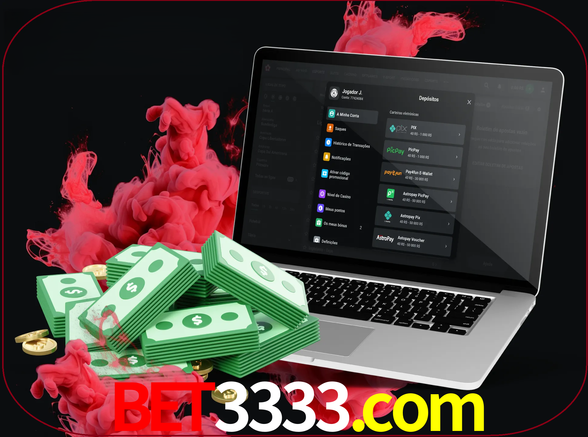 Para efetuar um depósito na sua conta bet3333, basta escolher o método de depósito e especificar o montante.