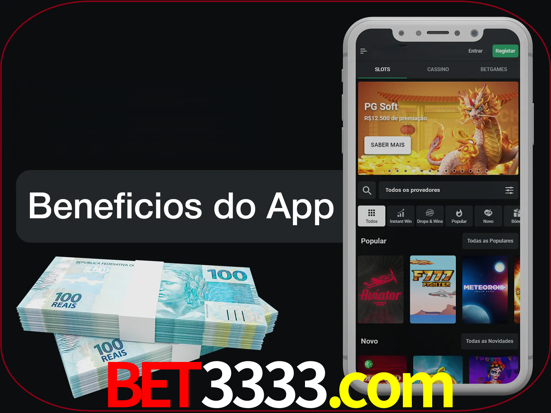 Obtenha todos os benefícios usando o aplicativo.